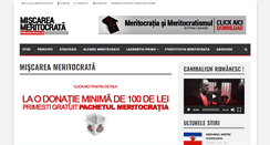 Desktop Screenshot of meritocratia.ro